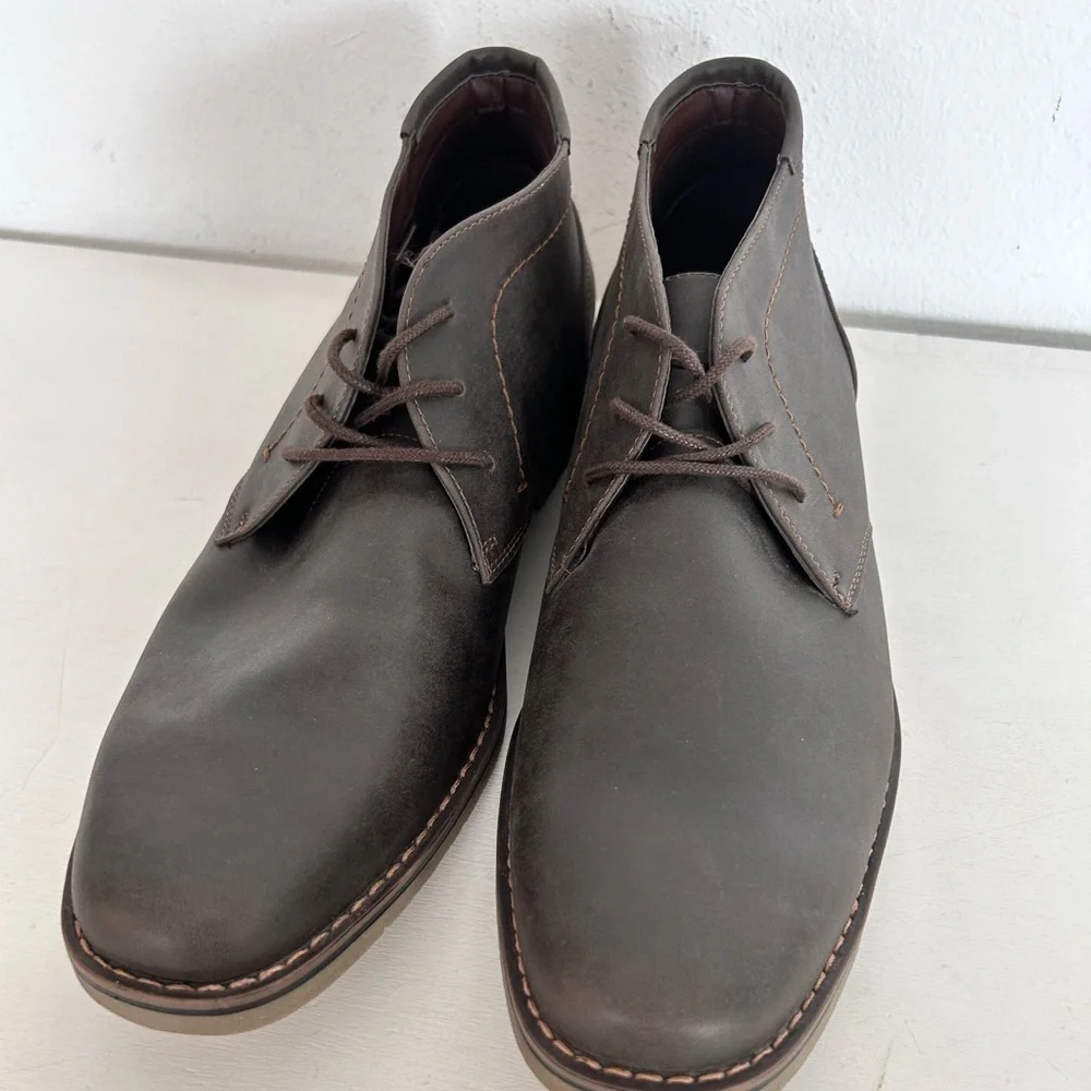 George Men’s Preppy Business Brown Baywater Dress Shoes Size 13